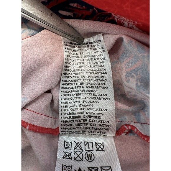 Oakley Tropical Bloom Men's 33 x 7 Swim Board Shorts Red Multicolor Thin Lace Up - Picture 7 of 13